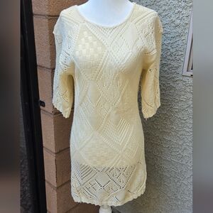 Bright Lights Vintage Knit Sweater Dress